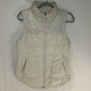 The North Face Jacket Puffer Vest White Lightweight Full Zip Women’s Medium